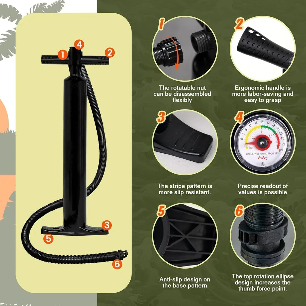 FunWater Inflatable Stand Up Paddle Board Premium SUP Paddle Accessories EVA Deck wourant