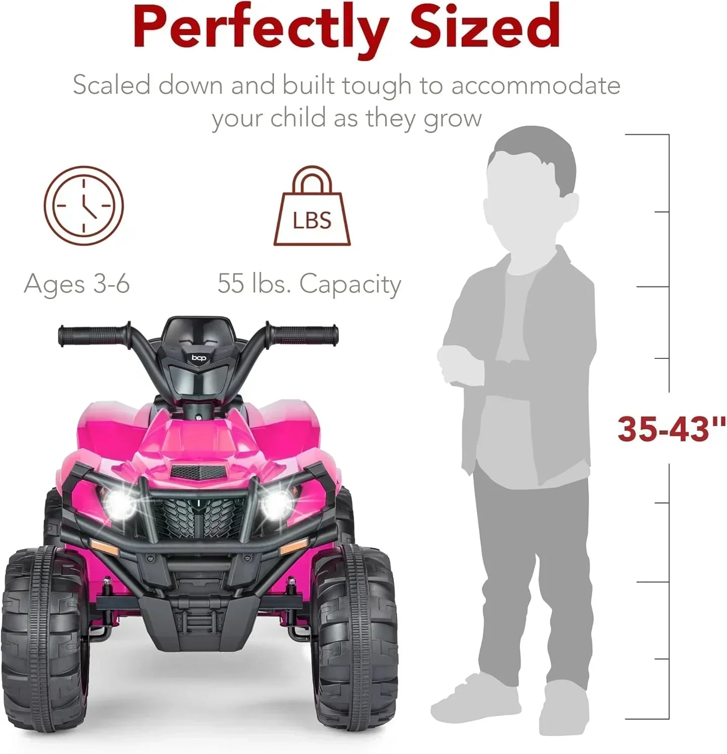 Best Choice Products 12V Kids Ride-On Electric ATV 4-Wheeler Quad Car Toy Bluetooth Audio wourant