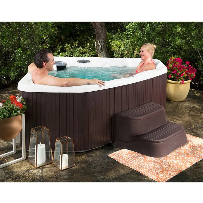 Lifesmart Spas 3 Person 17 Jet Plug And Play Hot Tub with Ozonator in Espresso wourant