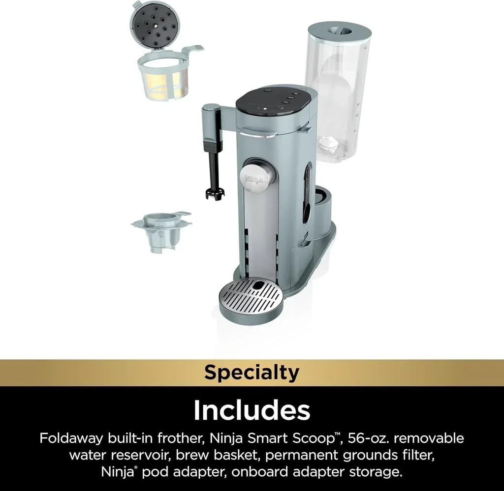 Ninja Coffee Maker Single Cup Brews with pods and grounds K-Cup compatible 4 brewing methods wourant