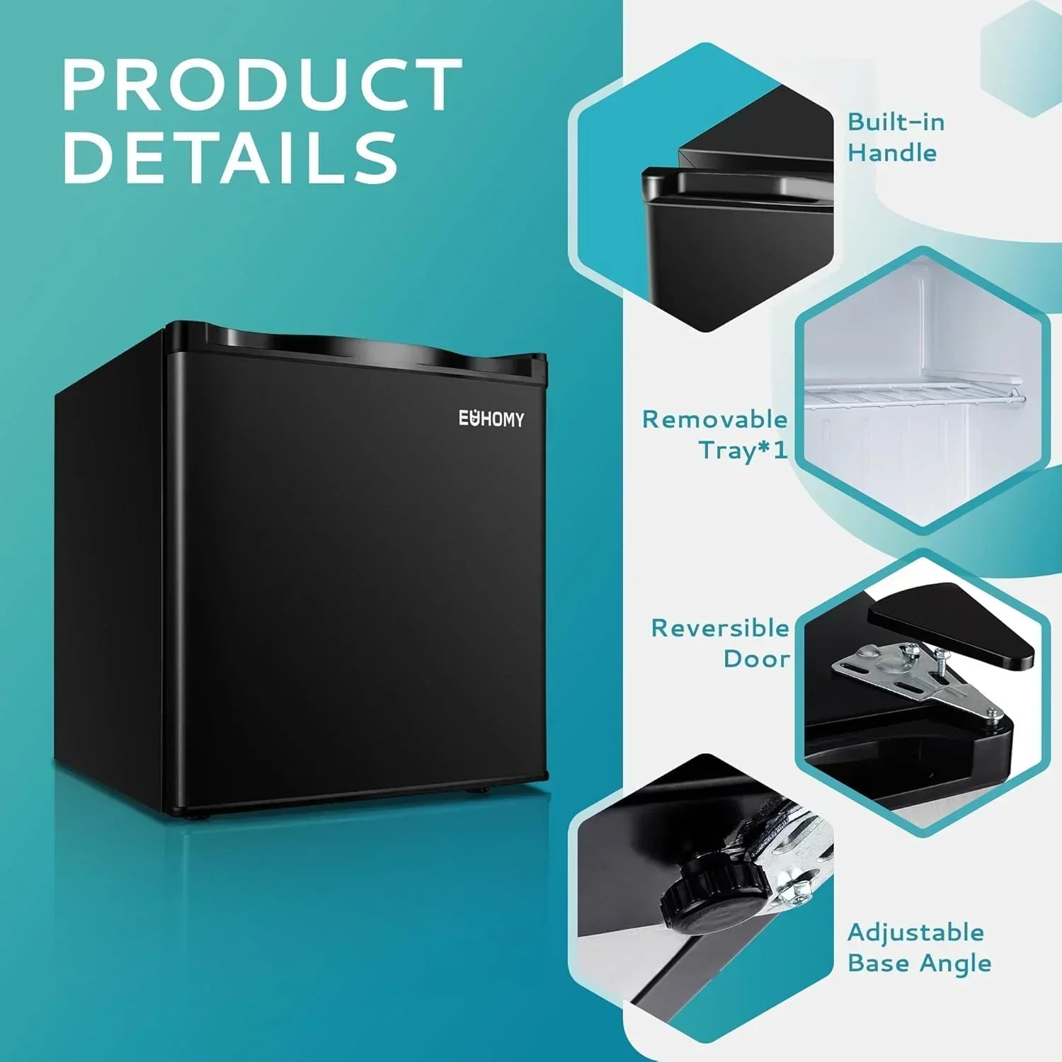 Upright freezer 3.0Cubic Feet Single Door Compact Mini Freezer with Reversible Door Small freezer wourant