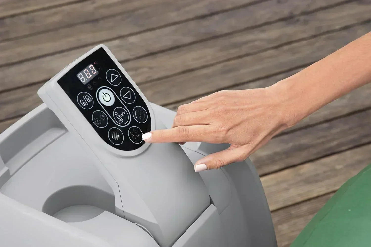 Bestway Palm Springs 4 to 6 Person EnergySense Smart AirJet Plus Inflatable Hot Tub Outdoor Spa wourant