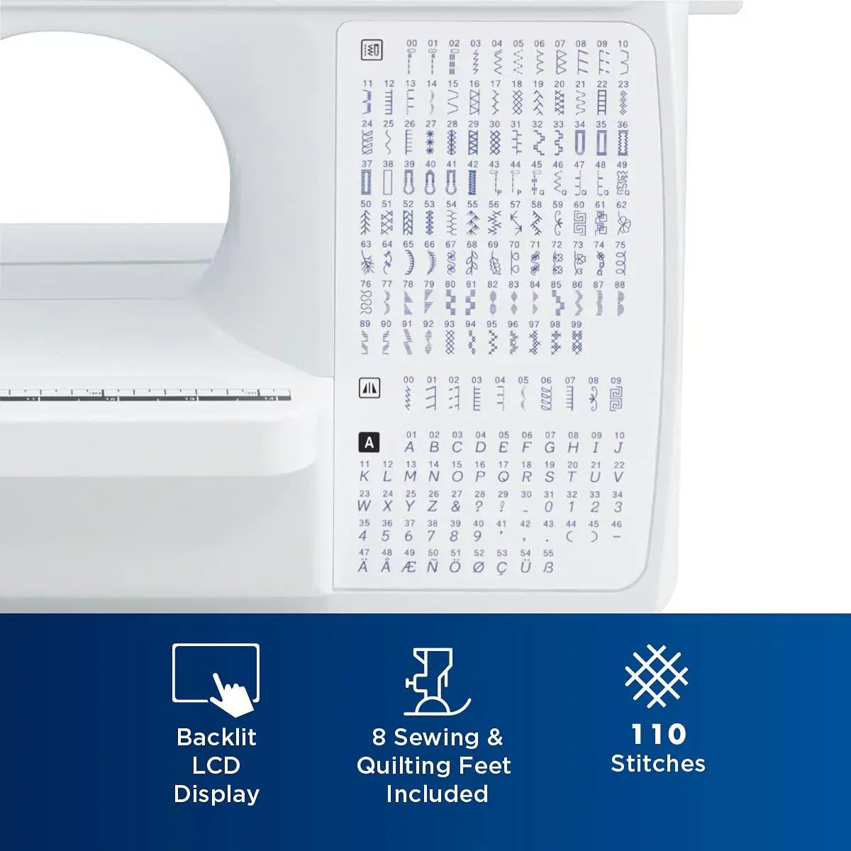 Brother Sewing and Quilting Machine Computerized 165 Built-in Stitches LCD Display Wide Table wourant