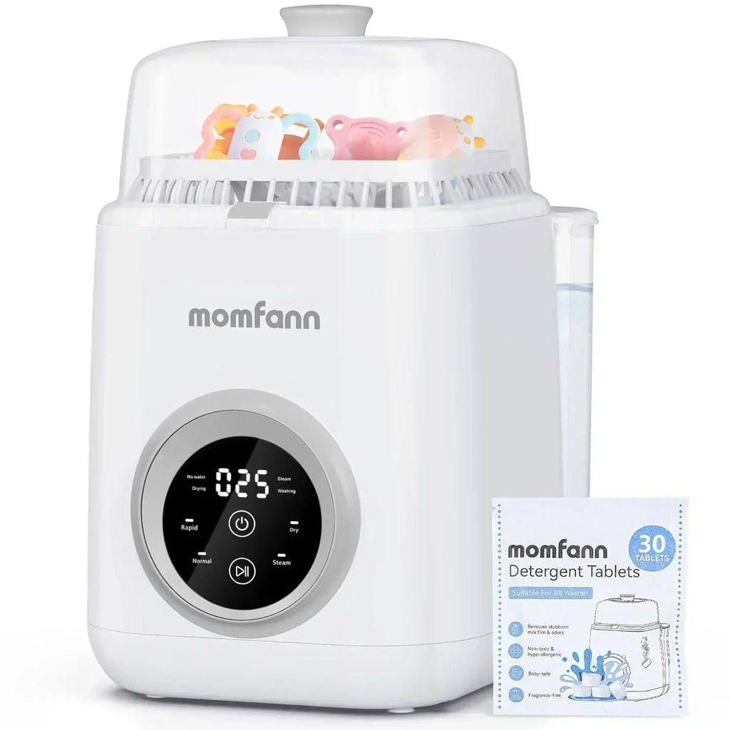 Baby Bottle Washer-19 Min Rapid Wash Sterilizer and Dryer All-in-One Cleaner Bottles Pump Parts wourant