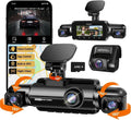 360° Dash Cam 4-Channel FHD 4*1080P Wi-Fi GPS Voice Control Car Camera Front 2K+1080P wourant