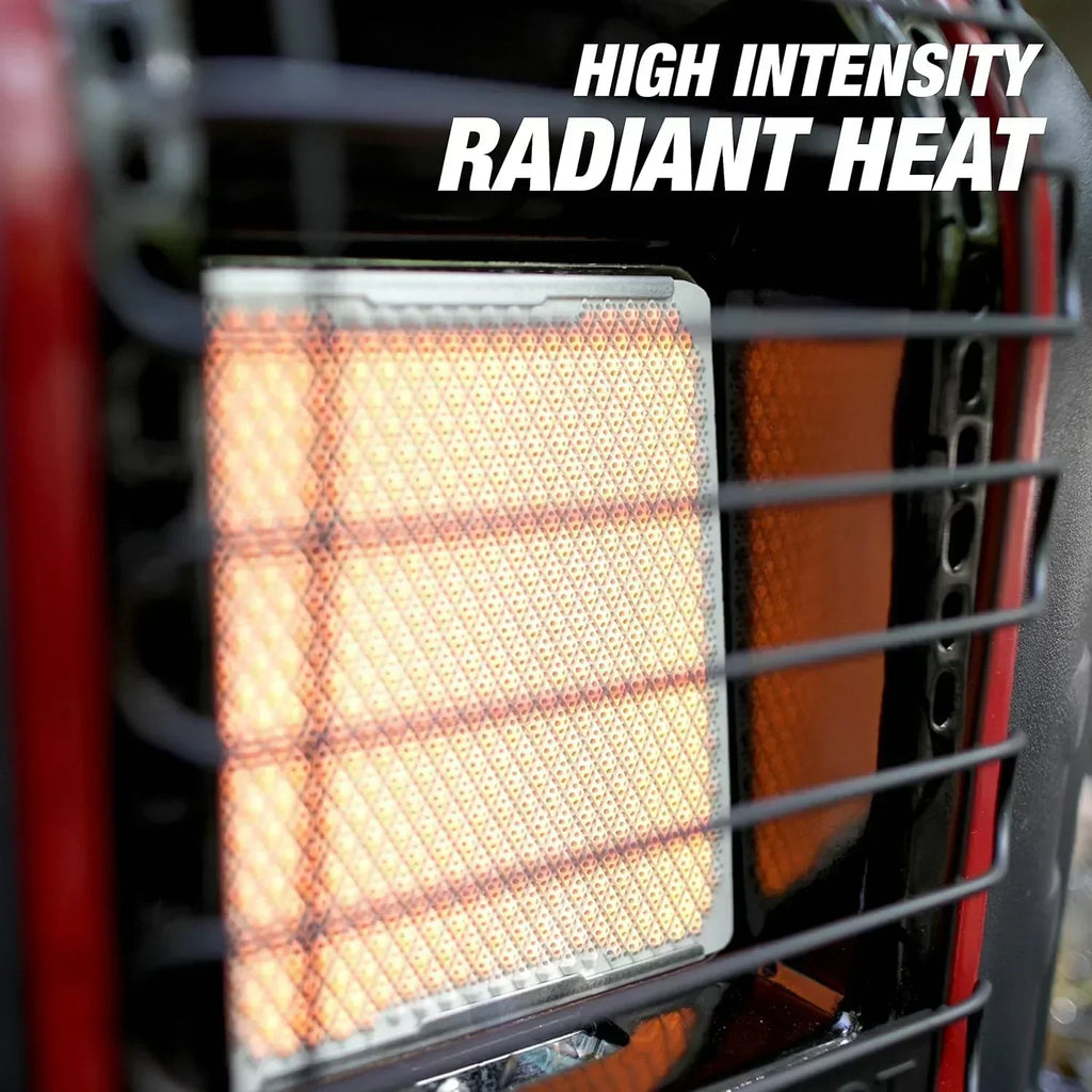 Portable Propane Radiant Heater 4000-9000 BTU for campers workshops patios and more wourant