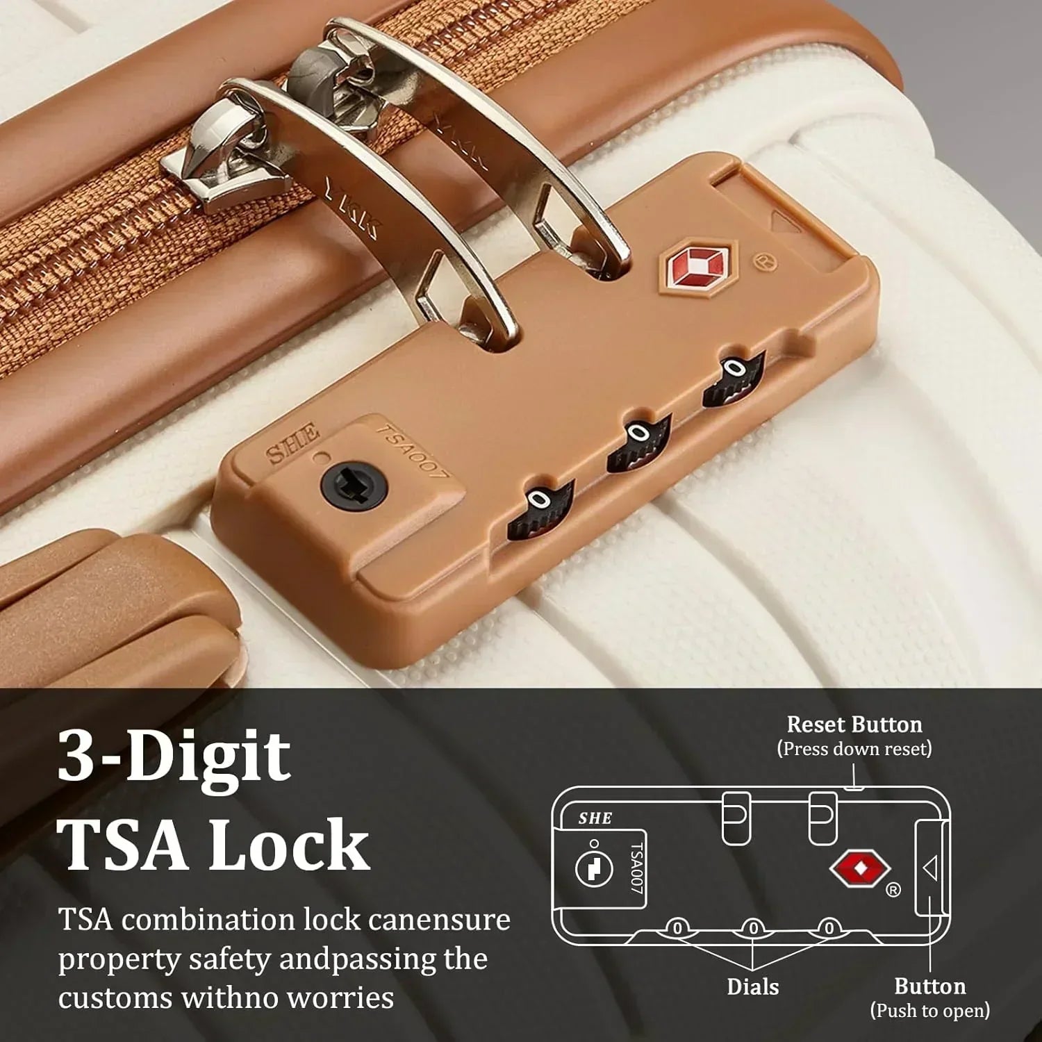 5-piece PP hardshell lightweight travel carry-on luggage set with dual spinner wheels wourant