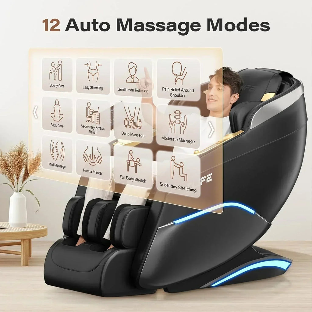 Full Body Massage Chair 160° Zero Gravity Recliner with Body Scan Shiatsu Massage Chair wourant