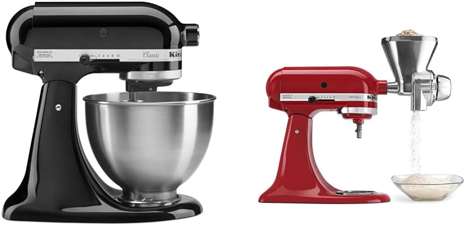 KitchenAid Classic Series 4.5 Quart Tilt-Head Stand Mixer K45SS, Onyx Black wourant