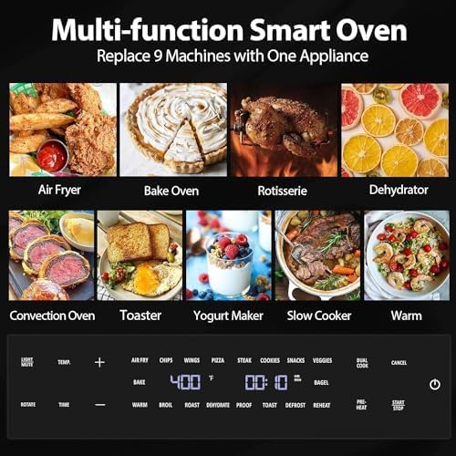 Beelicious 32QT Extra Large Air Fryer Toaster Oven Combo with Rotisserie and Dehydrator wourant