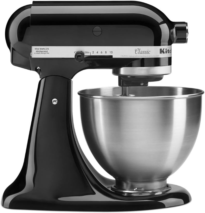 KitchenAid Classic Series 4.5 Quart Tilt-Head Stand Mixer K45SS, Onyx Black wourant