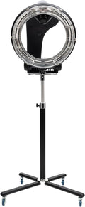 Hair Dryer, 1200W Hair Salon Color Processor Dryer with Infrared Technology, 6 Modes, 360 Efficient Heating, Adjustable Height, Rolling Base for Salon & Home Use, Quiet Care, Black wourant