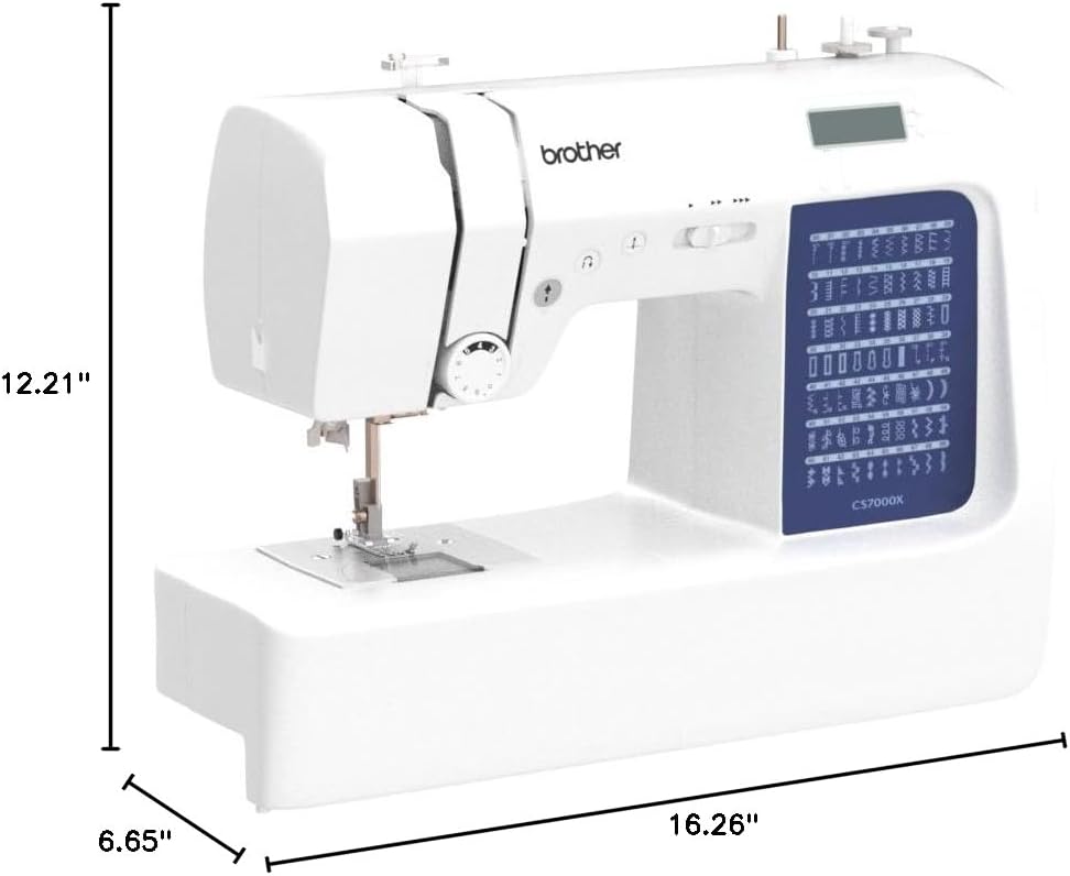 Brother CS7000X Computerized Sewing and Quilting Machine, 70 Built-in Stitches, LCD Display, Wide Table, 10 Included Feet wourant