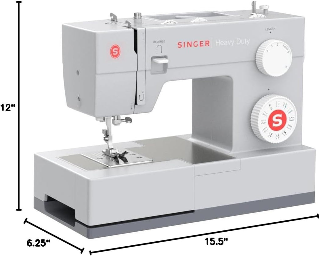 SINGER Heavy Duty 4423 High Speed Sewing Machine with Accessory Kit | Strong Motor With Enhanced Piercing Power, 97 Stitch Applications, Full Metal frame, 1-step Buttonhole & LED Light wourant
