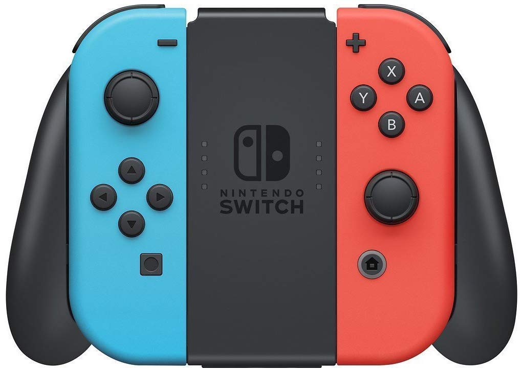 Nintendo Switch Neon Red and Neon Blue Joy-Con (Renewed)