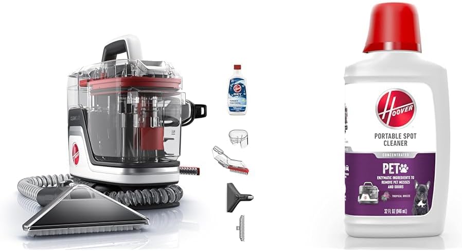Hoover CleanSlate Plus Portable Carpet & Upholstery Spot Cleaner with Powerful Suction and Multiple Tools wourant