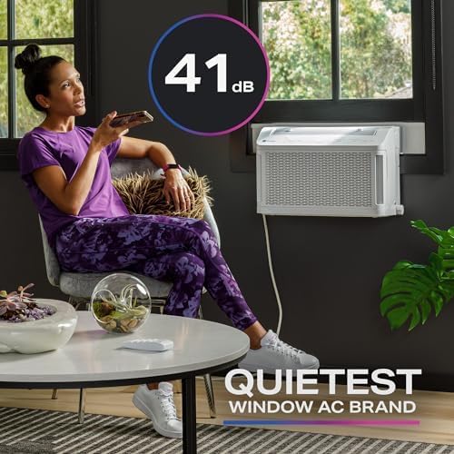 PHNT10CC Clearview Air Conditioner 10,300, Inverter Technology, Ultra Quiet, Medium Rooms up to 450 Sq. FT, Full Window View with Easy Installation, Energy-Efficient Cooling, 10300 BTU, White wourant