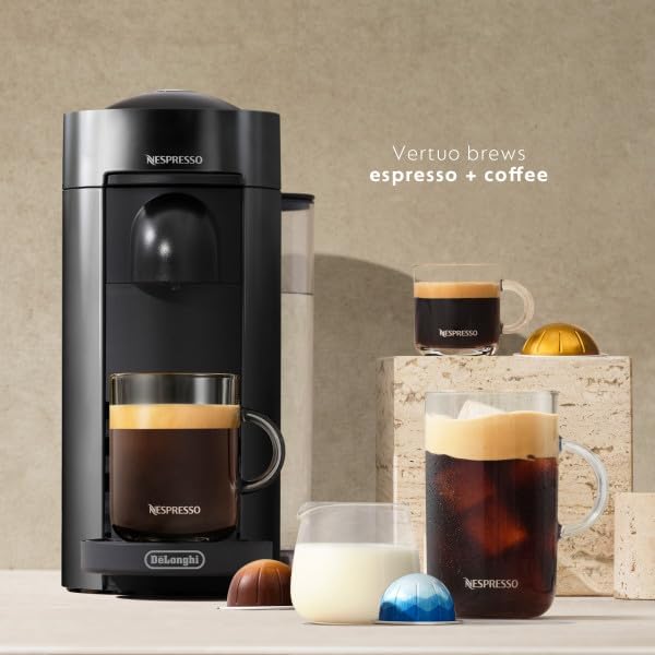 Nespresso Vertuo Plus Coffee and Espresso Maker by De'Longhi, Grey wourant