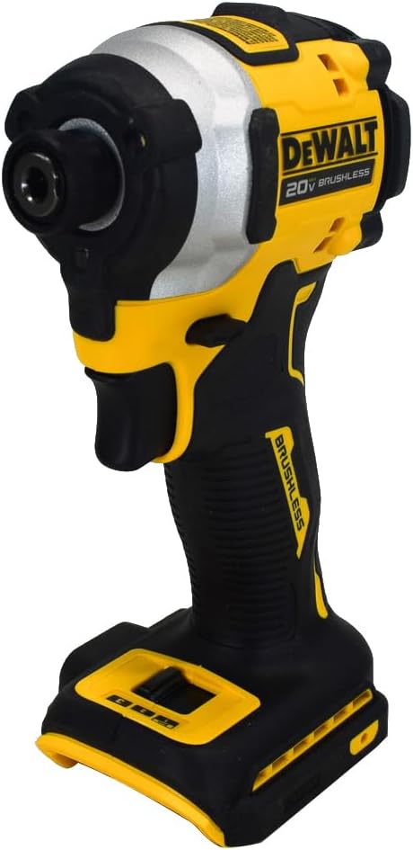 ATOMIC 20V MAX Brushless Cordless Compact 0.25-Inch Impact Driver Tool with Variable 3-Speed Trigger (Black and Yellow) wourant