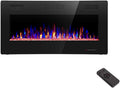 R.W.FLAME 60inch Recessed and Wall Mounted Electric Fireplace Low Noise Fit for 2 x 6 Stud wourant