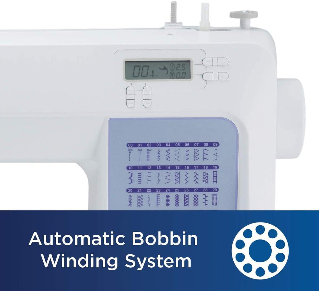 Brother CS5055 computerized sewing machine, 60 built-in stitches, LCD display wourant