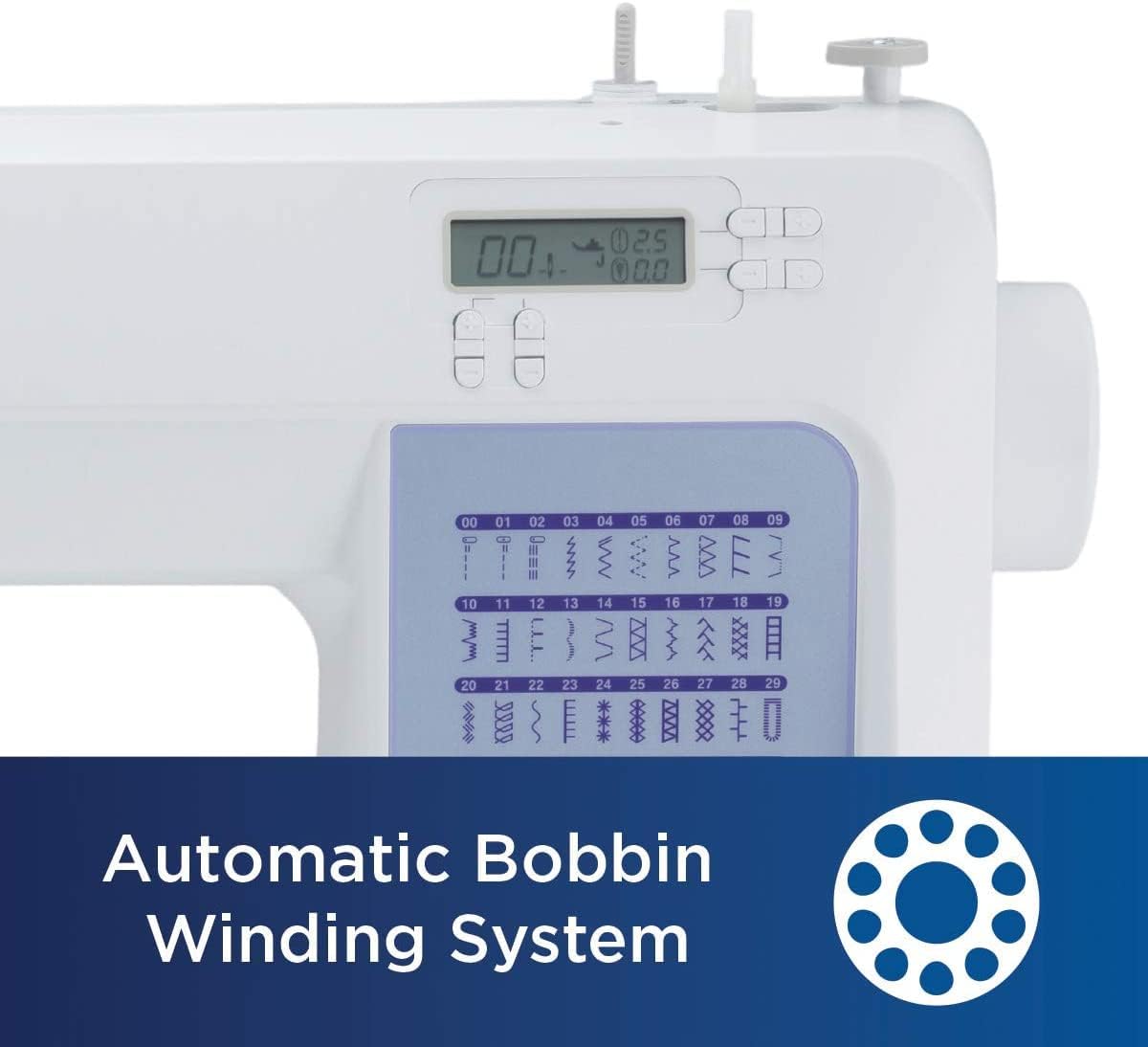 Brother CS5055 computerized sewing machine, 60 built-in stitches, LCD display wourant