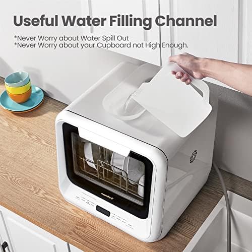 COMFEE' Portable Mini Dishwasher Countertop with 5L Built-in Water Tank wourant