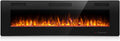 Antarctic Star 42 Inch Electric Fireplace in Wall Recessed and Wall Mounted Fireplace Heater wourant