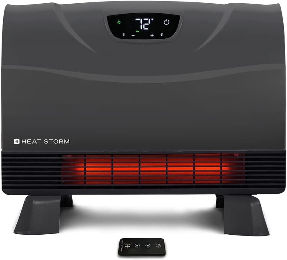 Heat Storm HS-1500-PHX-WIFI Infrared Heater, Wifi Wall Mounted wourant