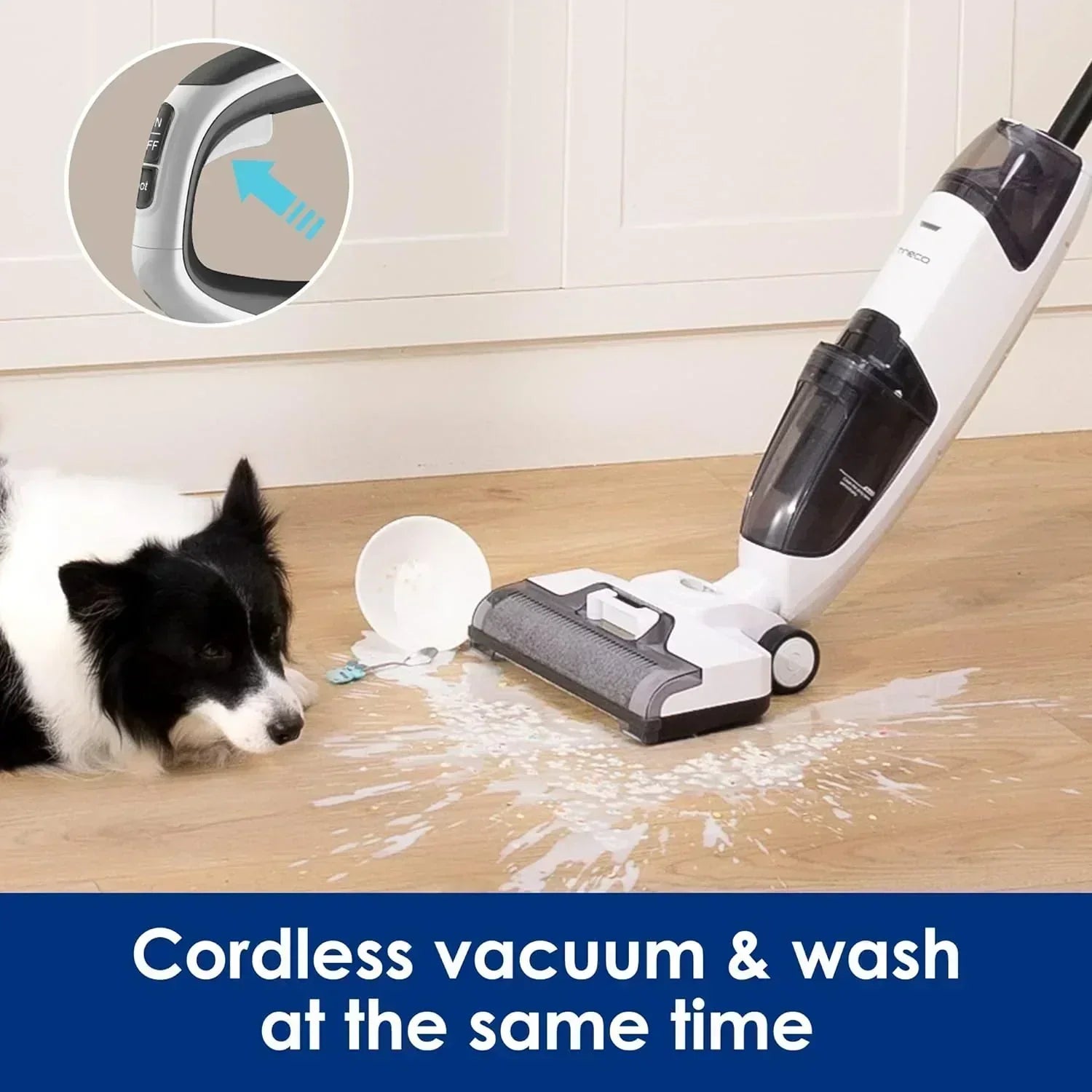 Wet Dry Vacuum Cordless Floor Cleaner and Mop One-Step Cleaning for Hard Floors wourant
