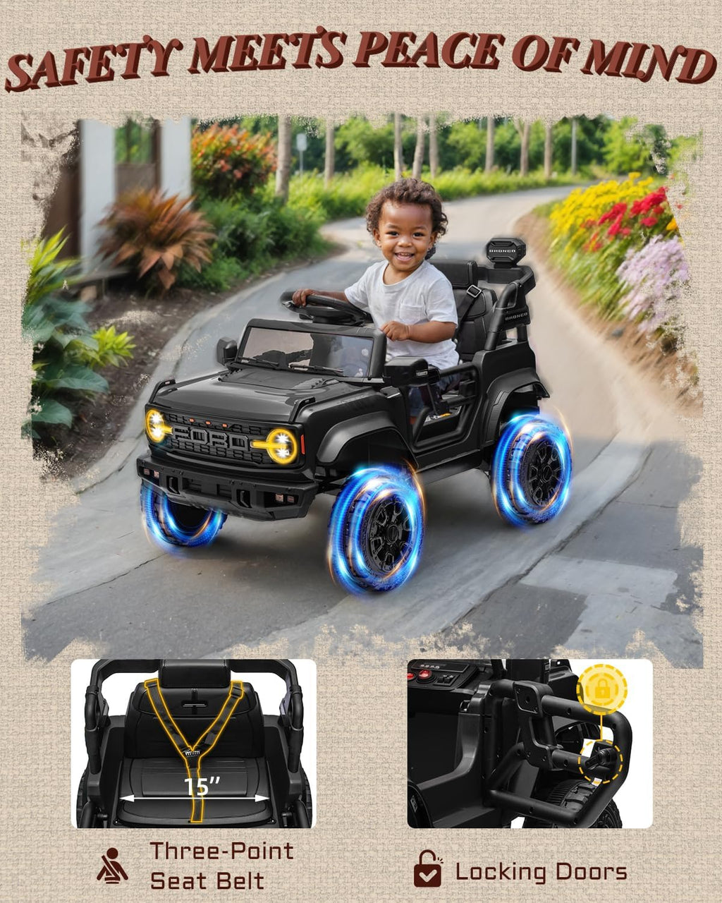 Kids Pink Ride-On Truck Battery Powered Electric Toy Car wourant
