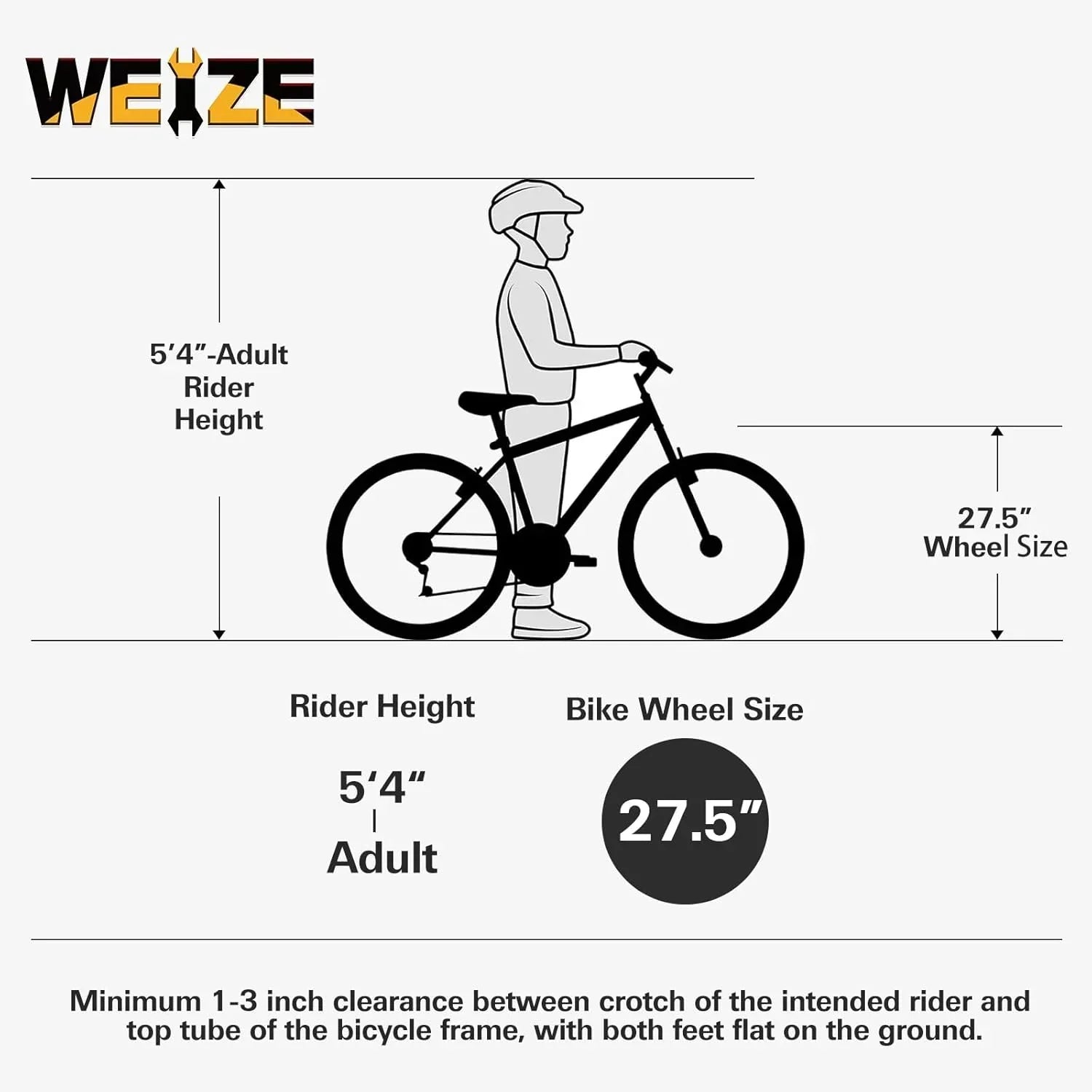 WEIZE Mountain Bike 26 27.5 inch Outdoor Hybrid Bikes 18-Speed High-Carbon Steel Full Suspension wourant