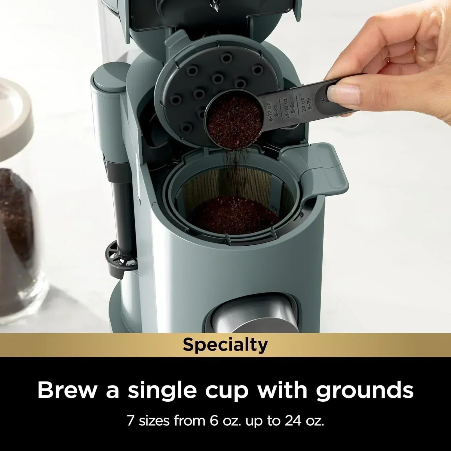 Ninja Single Serve Coffee Maker 56 oz Reservoir Stone wourant