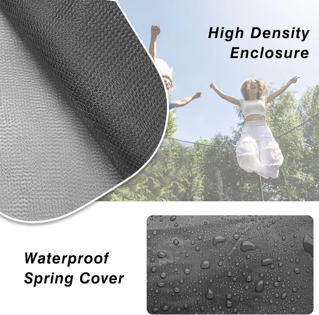 AOTOB 8FT 10FT 12FT 14 FT 15FT Trampoline with Safety Enclosure Net Outdoor Trampoline wourant