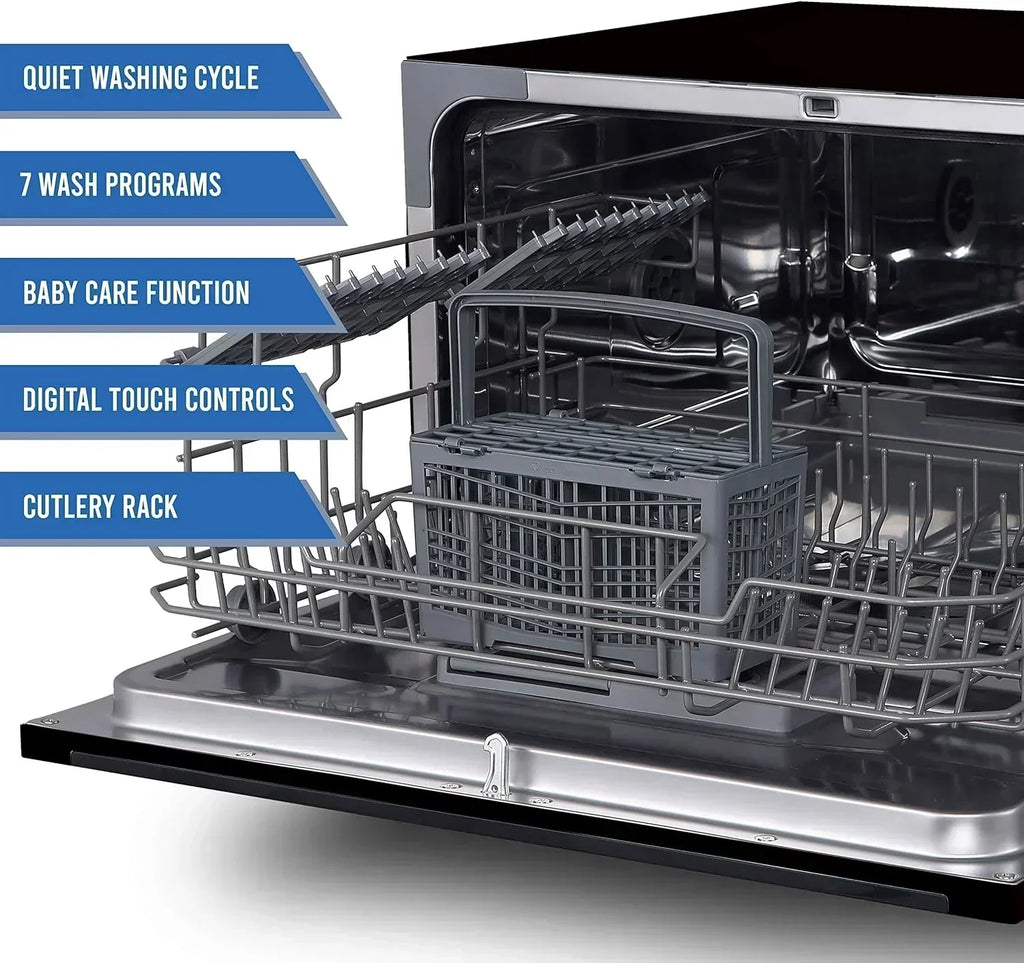 Farberware Compact 6-Station Dishwasher Portable Mini Countertop Dishwasher wourant
