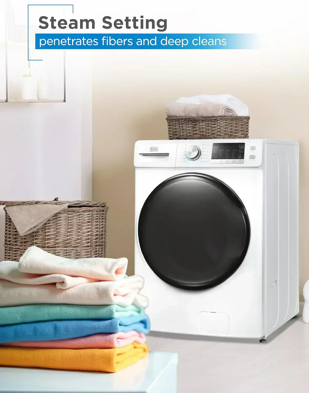 Portable Washer 6.6 lb. Capacity Washing Machine for Homes & Apartments 5 Wash Cycles wourant