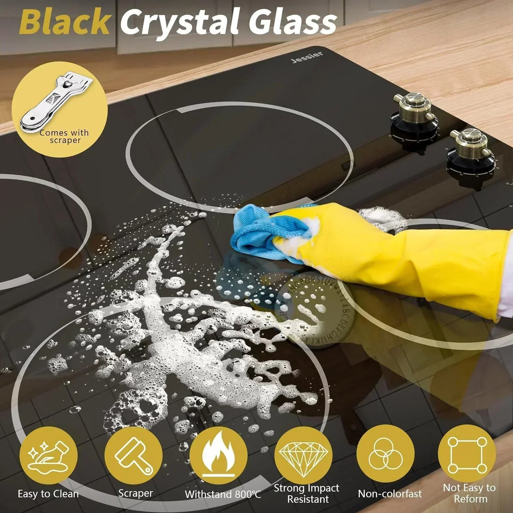 Electric Cooktop 30 Inch - 5 Burners Built-in Ceramic Cooktop 30" Electric Stove Top wourant