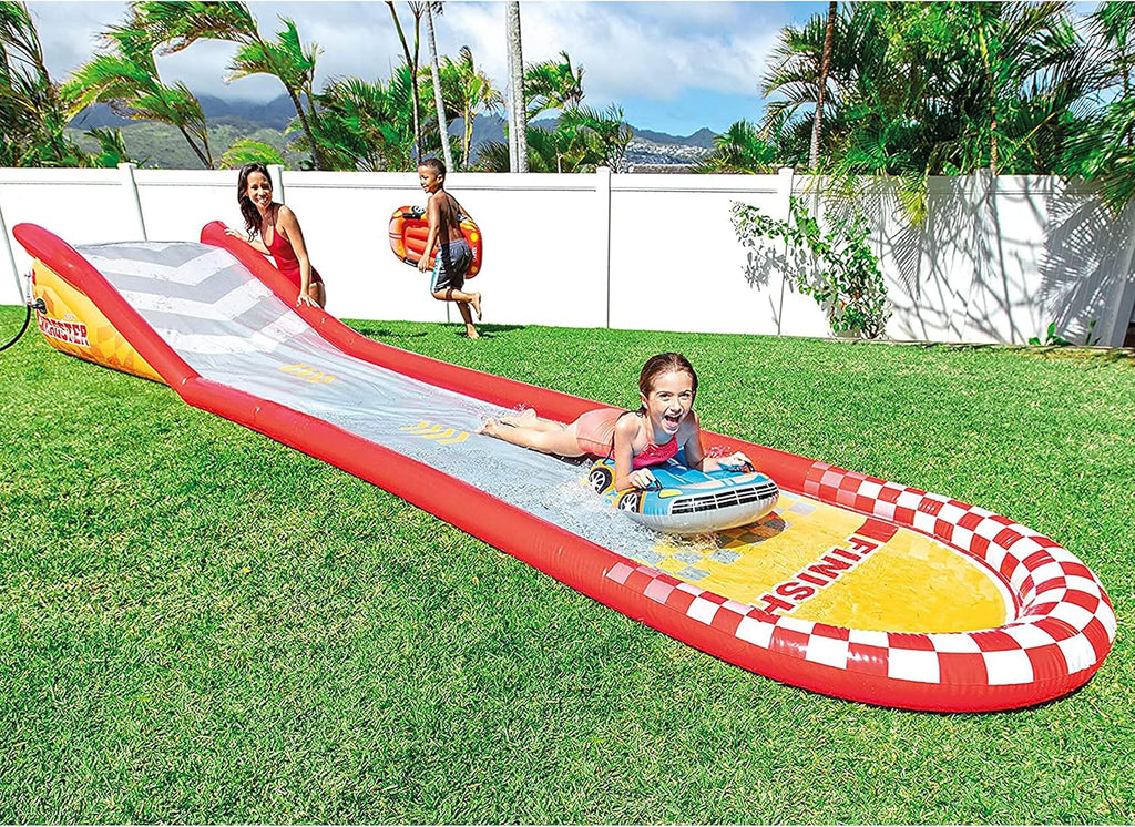 Intex 96" x 78" x 28" Inflatable Jungle Adventure Play Center Spray Kiddie Pool Water Slide wourant