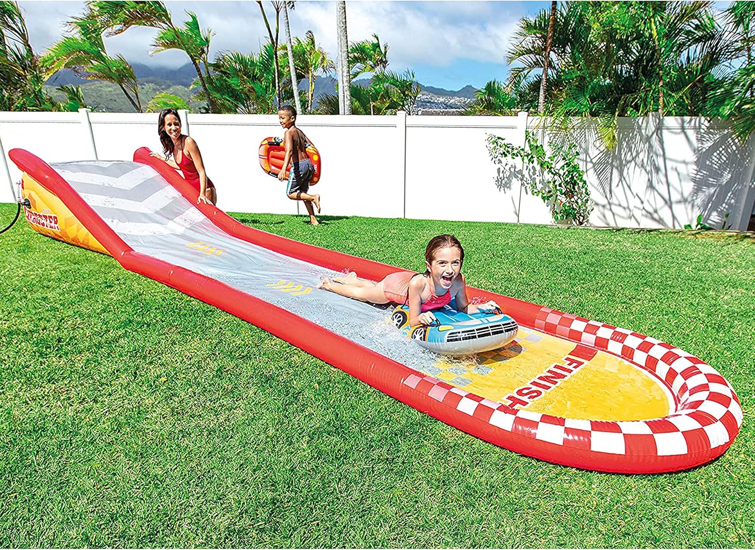 Intex 96" x 78" x 28" Inflatable Jungle Adventure Play Center Spray Kiddie Pool Water Slide wourant