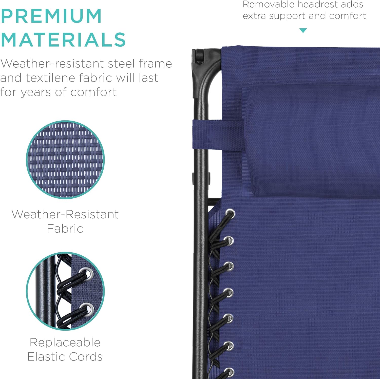 Best Choice Products Folding Zero Gravity Recliner Patio Lounge Chair Adjustable Canopy Shade wourant