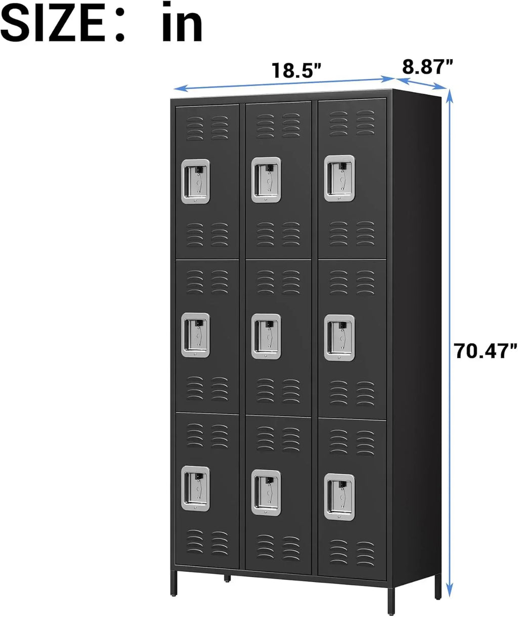 GAOMON Locker for Employees 6 Doors Locker Cabinet with Hooks Storage Locker wourant