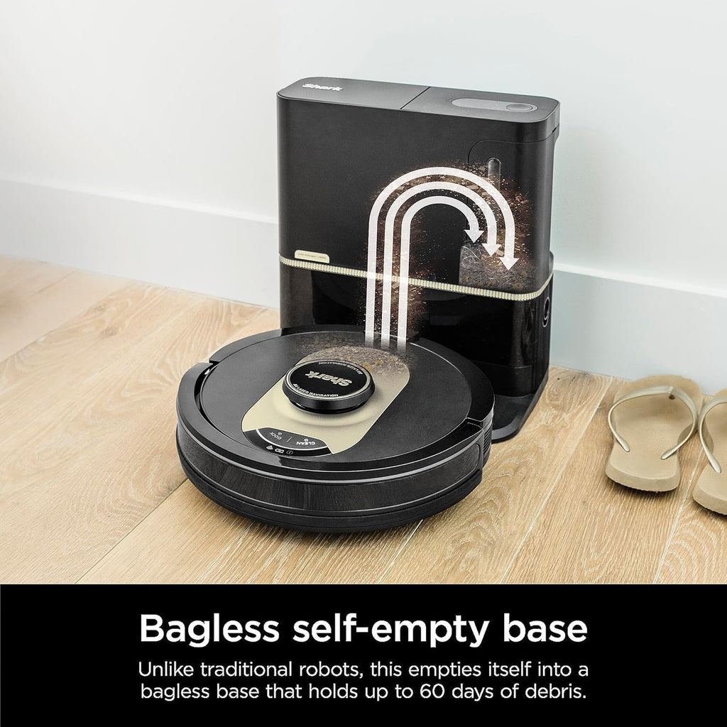 AI Robot Vacuum with XL HEPA Self-Empty Base Bagless 60-Day Capacity LIDAR Navigation wourant