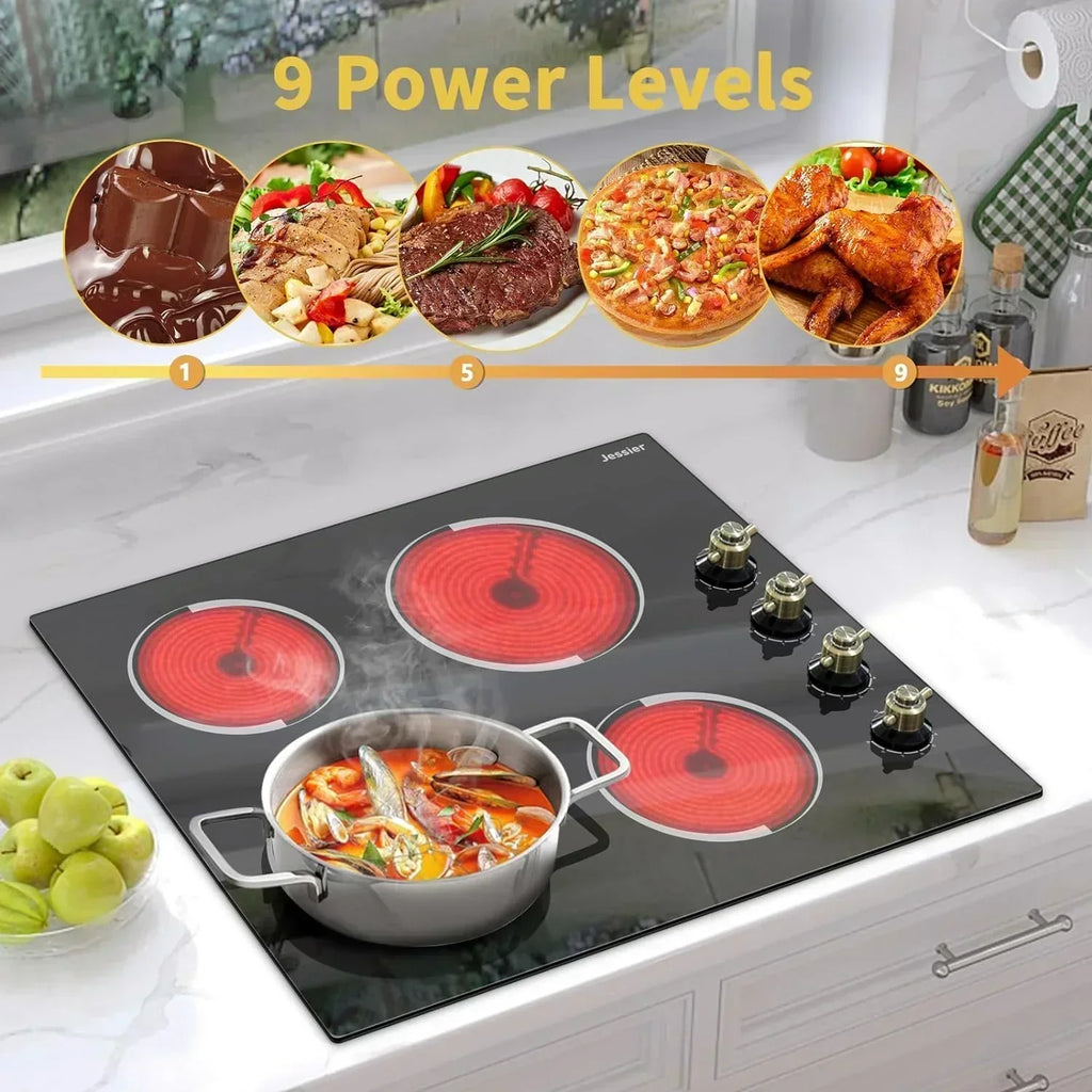 Electric Cooktop 30 Inch - 5 Burners Built-in Ceramic Cooktop 30" Electric Stove Top wourant