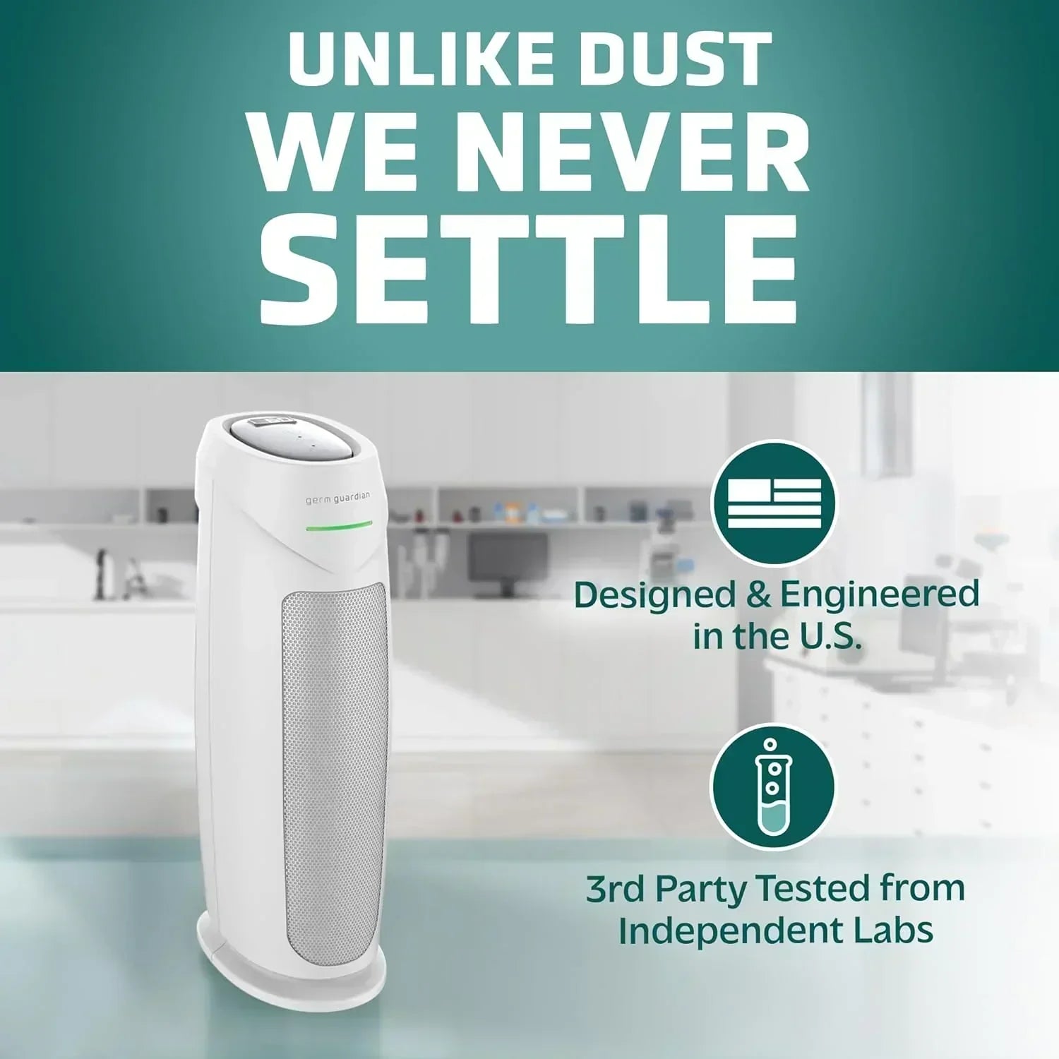 Home air purifier with HEPA pure filter wourant