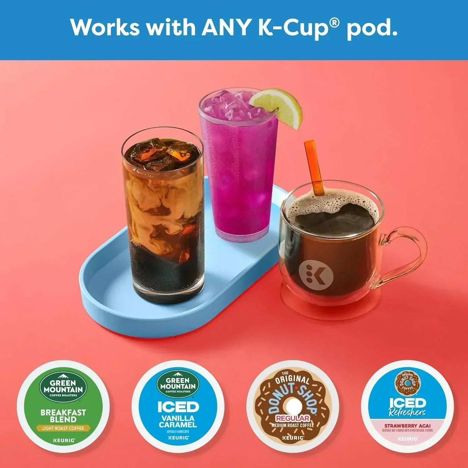 K-Iced Coffee Maker Single Serve K-Cup Pod wourant
