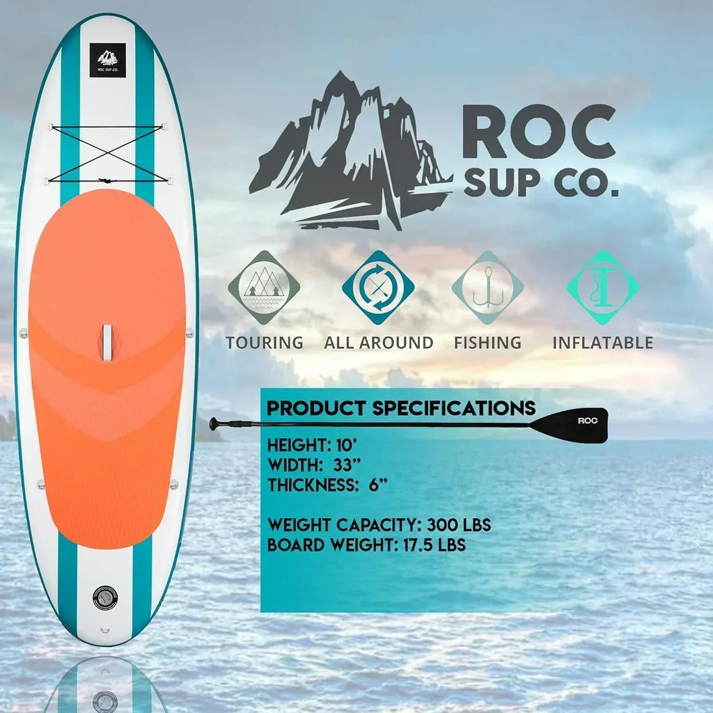 ROC inflatable stand-up paddle board SUP paddle board accessories Anti-slip comfortable deck wourant