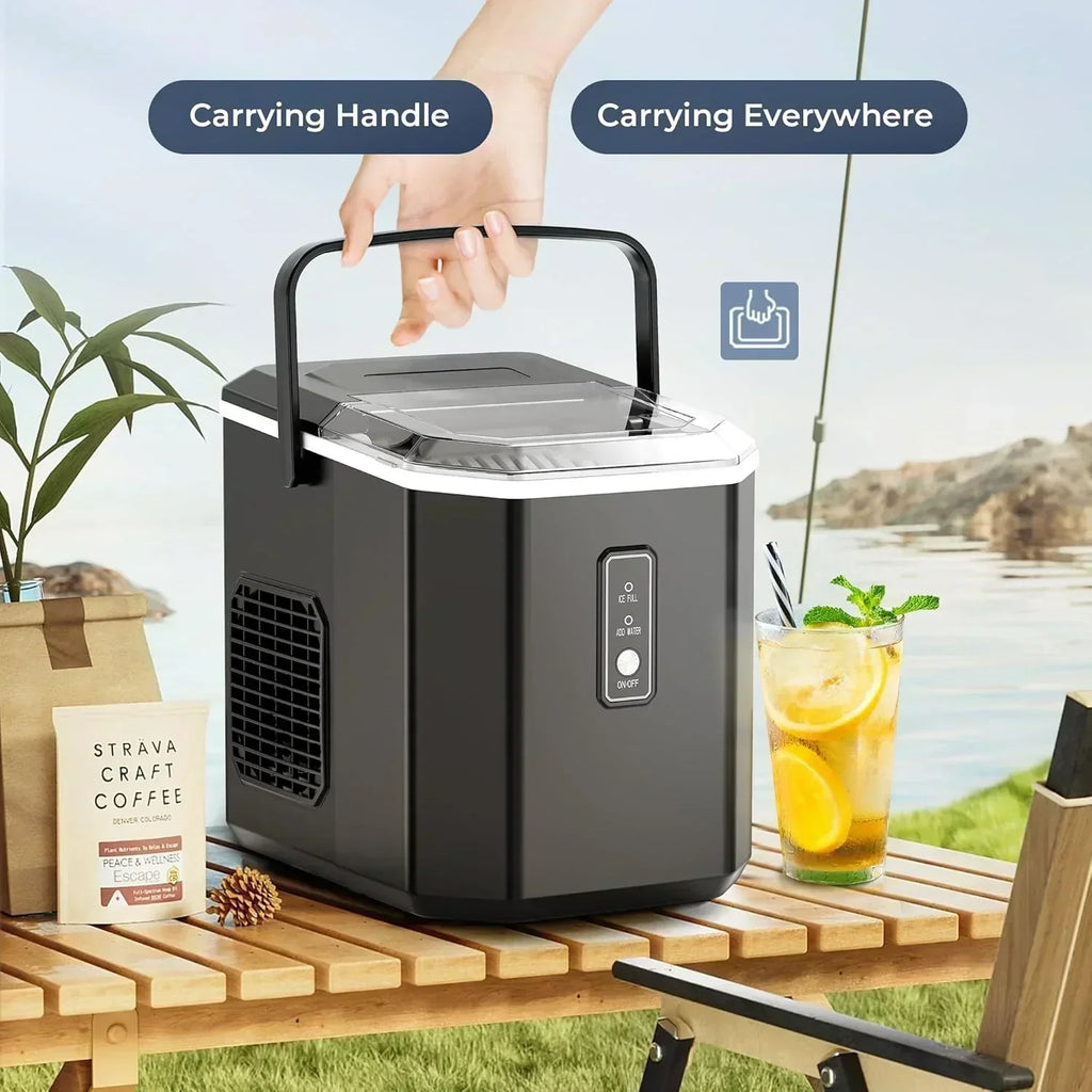 EUHOMY Nugget Ice Maker Countertop Ready in 8 Mins Self-Cleaning Portable Ice Makers Machine wourant