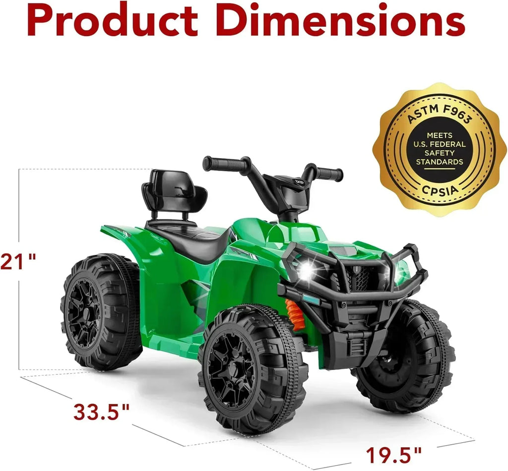 Best Choice Products 12V Kids Ride-On Electric ATV 4-Wheeler Quad Car Toy Bluetooth Audio wourant