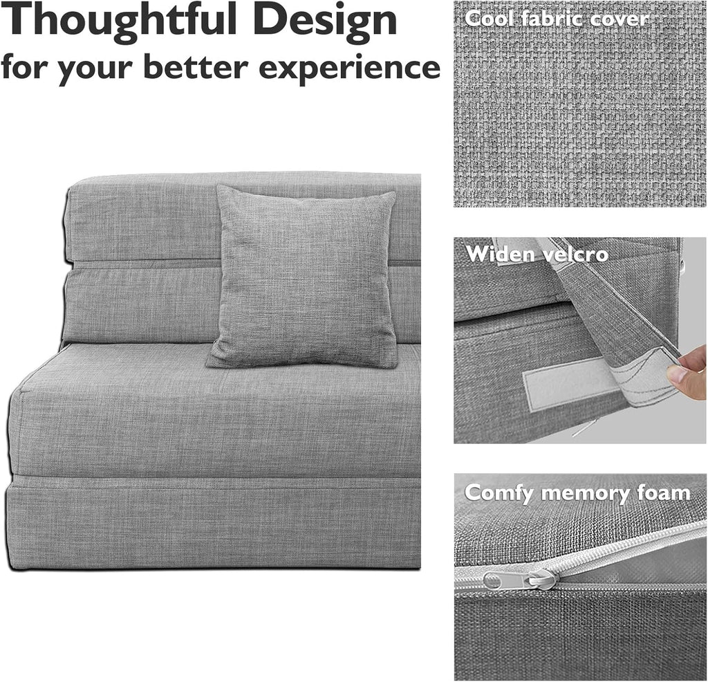 60 inch pull out sofa bed memory foam sofa with 2 pillows futon bed guest bed and pull out sofa wourant