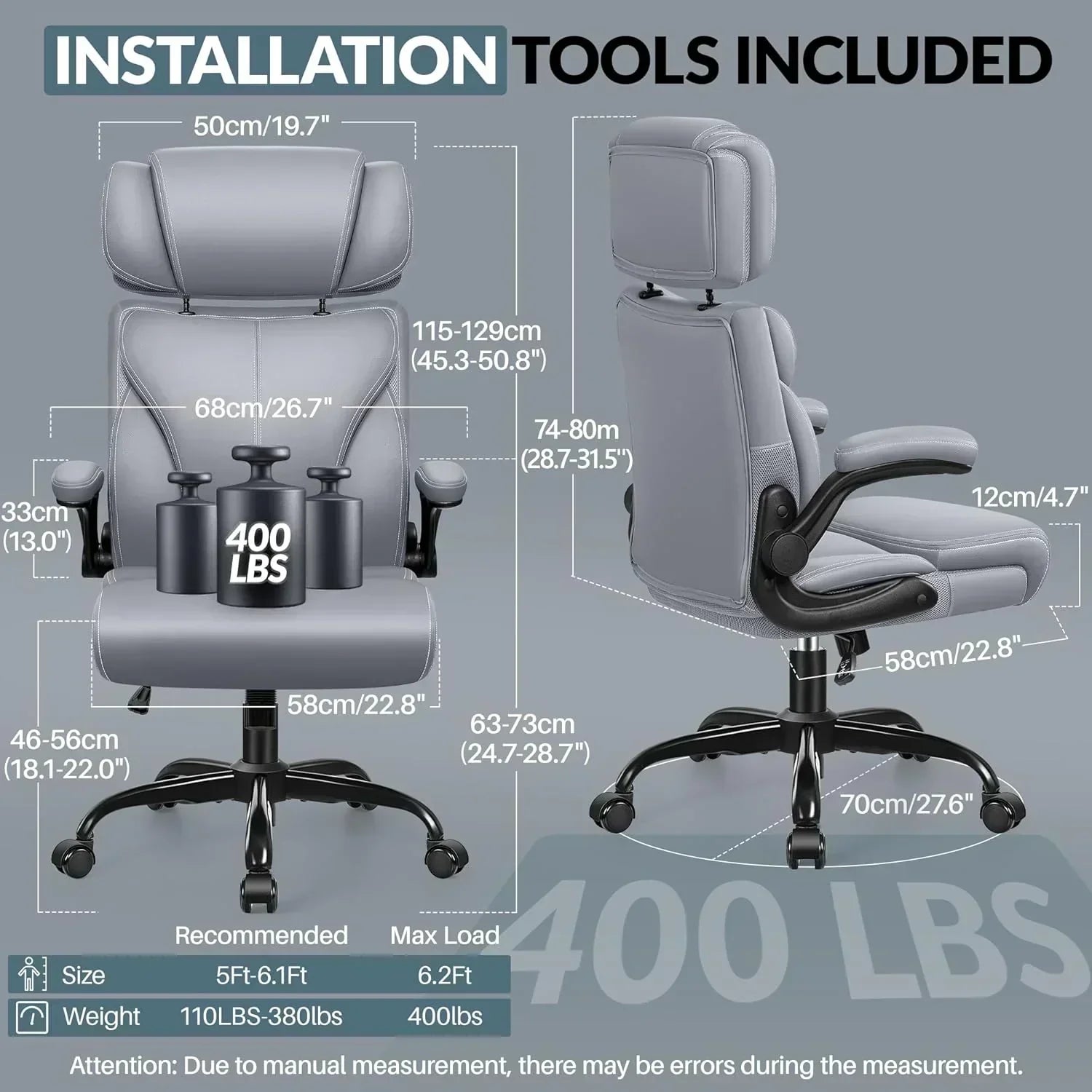 Office Chair Large High-Foot Computer Desk Chair Chair Lumbar Support Rotating Computer Chair wourant